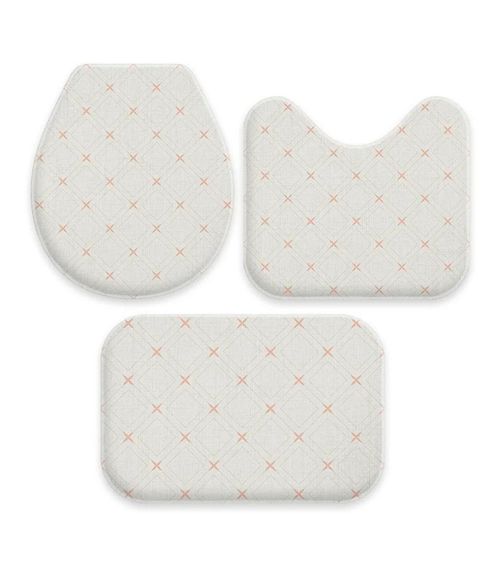 Jogo De Tapetes Para Banheiro Wevans Branco