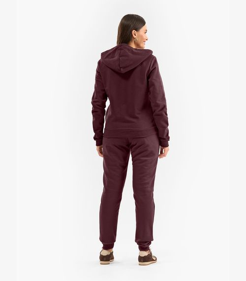 Calça Feminina em Moletom Peluciado Rovitex Vermelho