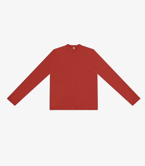 Blusa Feminina Manga Longa Gola Alta Rovitex Vermelho