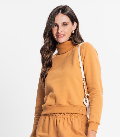 Moletom Feminino Em Moletom Rovitex Marrom