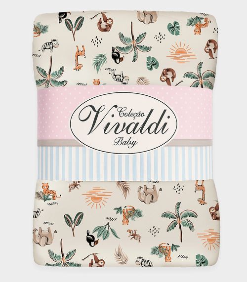 Manta Dupla Face Baby Vivaldi Verde