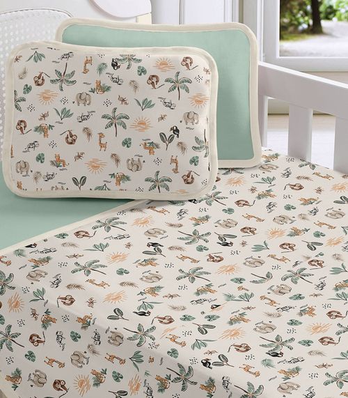 Jogo Cama Baby Estampado Vivaldi Verde