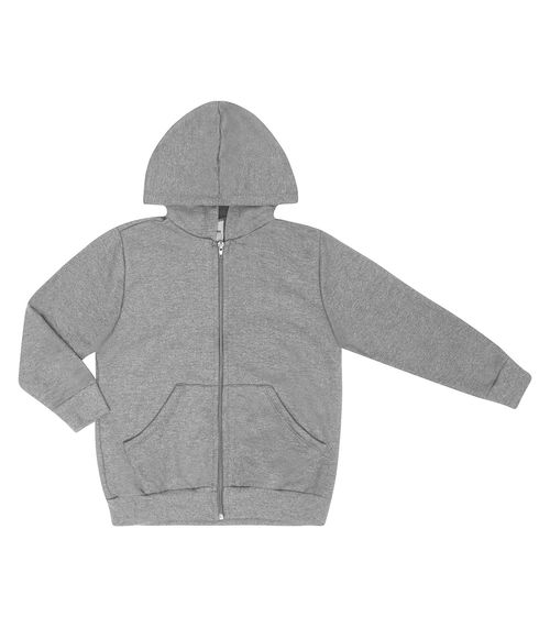 Jaqueta Infantil Moletom com Capuz Rovitex Kids Cinza