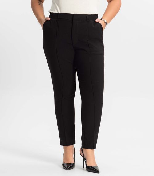 Calça Alfaiataria Plus Size Secret Glam Preto