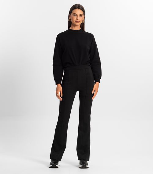 Calça Feminina  Boot Cut Rovitex Preto