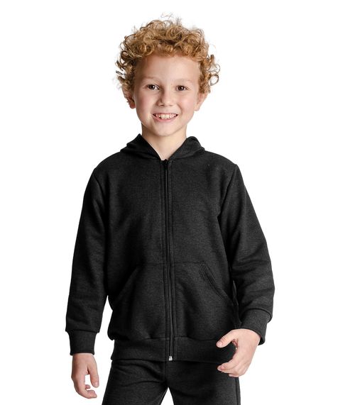 Jaqueta Infantil Moletom com Capuz Rovitex Kids Preto