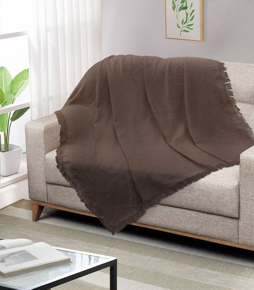 Manta Para Sofá Tapetes Junior Marrom