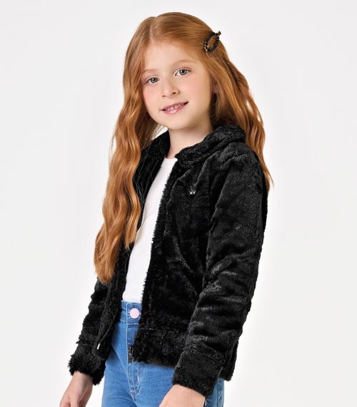 Casaco Infantil Feminino Trick Nick Preto