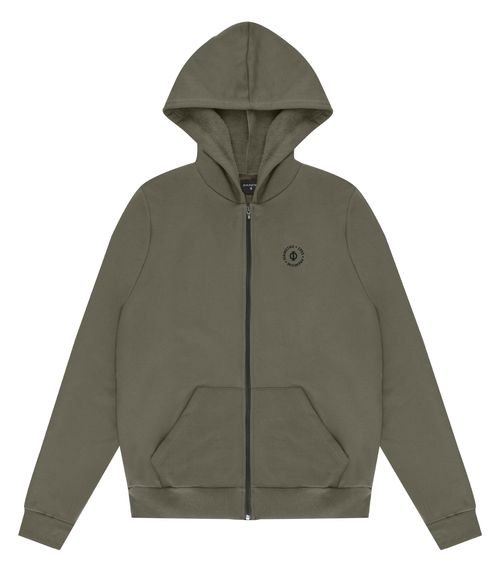 Jaqueta Masculina Moletom Com Capuz Diametro Verde