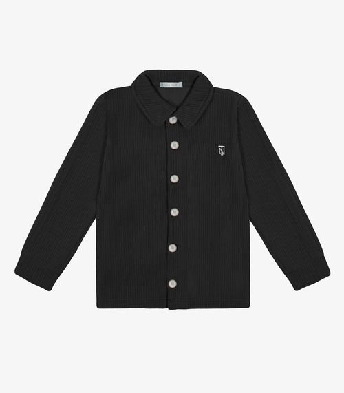 Camisa Infantil Manga Longa Trick Nick Preto