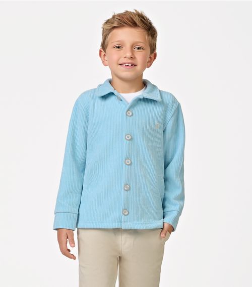 Camisa Infantil Manga Longa Trick Nick Azul