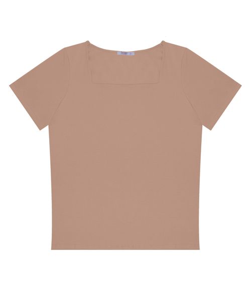 Blusa Feminina Plus Size Secret Glam Marrom