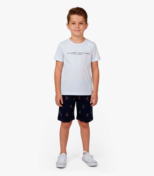 Conjunto Infantil Camiseta e Bermuda Select Azul