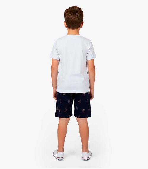 Conjunto Infantil Camiseta e Bermuda Select Azul