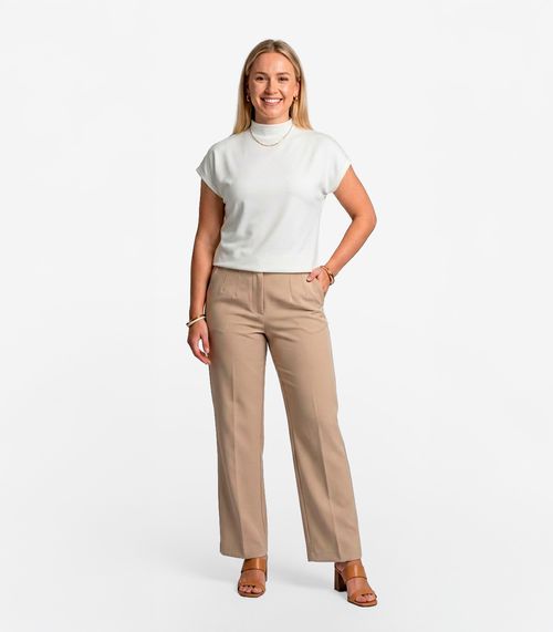 Blusa Feminina Com Gola Chaminé Select Branco