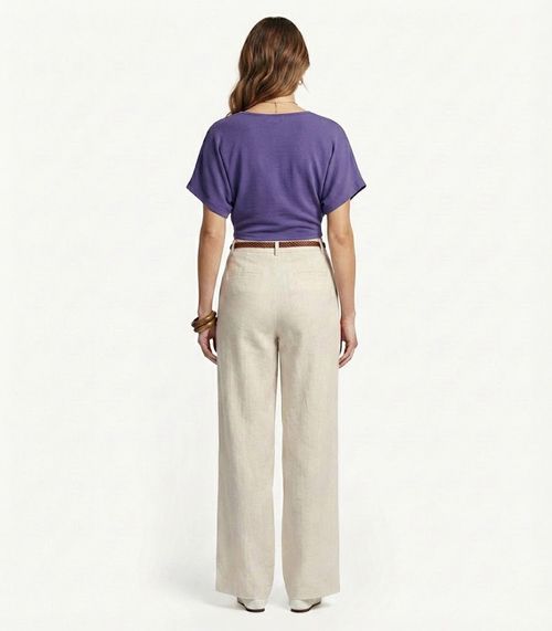 Blusa Cropped Feminina Infinita Cor Roxo