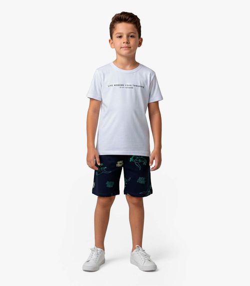 Conjunto Infantil Camiseta e Bermuda Select Azul