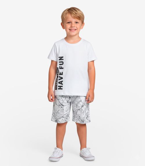 Conjunto Infantil Masculino Select Bege
