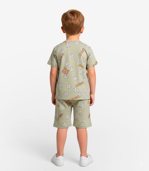 Pijama Infantil Masculino Em Cotton Select Verde