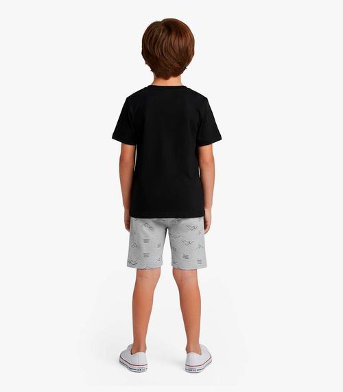 Conjunto Infantil Camiseta e Bermuda Select Cinza