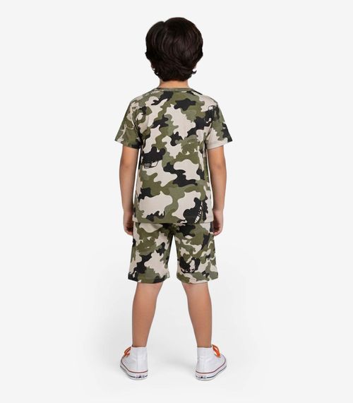 Pijama Infantil Camiseta e Bermuda Select Verde