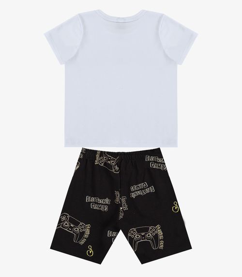 Conjunto Infantil Camiseta e Bermuda Select Preto