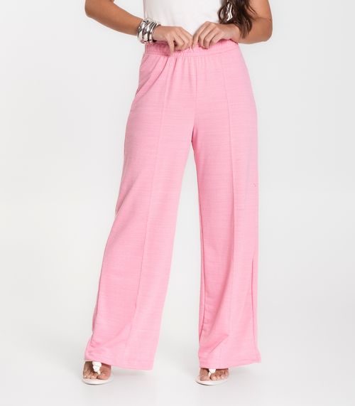 Calça Feminina Pantalona Infinita Cor Rosa