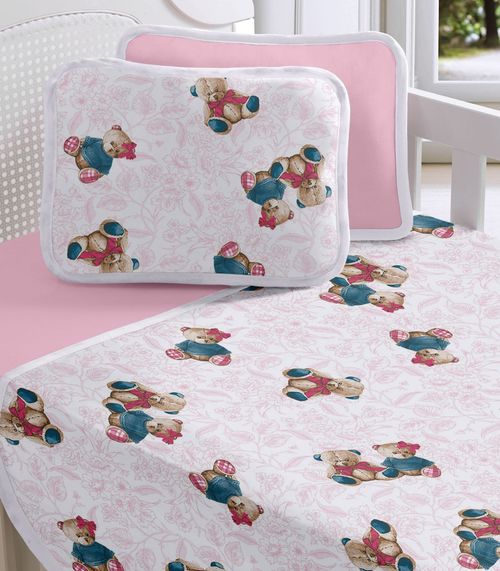 Fronha Avulsa Baby Estampada Vivaldi Rosa
