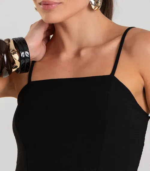 Vestido Feminino Midi Dianna Preto