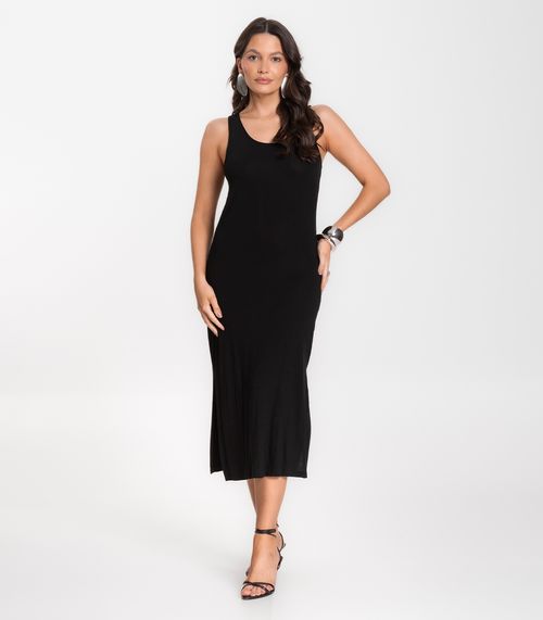 Vestido Midi Feminino Select Preto
