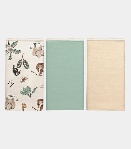 Kit Três Panos de Boca Vivaldi Verde