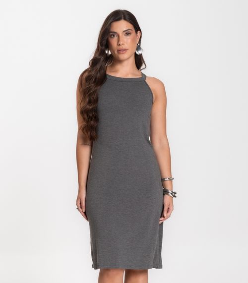 Vestido Feminino Infinita Cor Cinza
