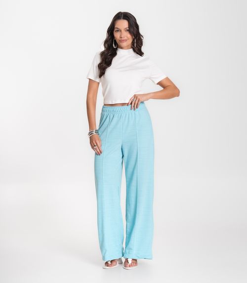 Calça Feminina Pantalona Infinita Cor Azul