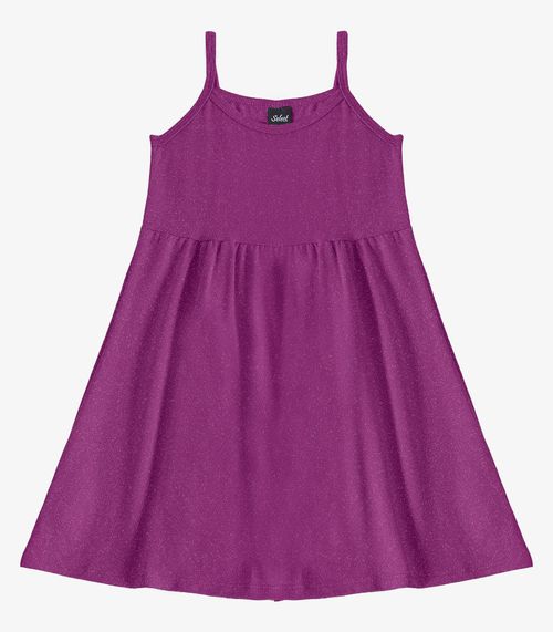 Vestido Menina Infantil de Alças Select Roxo