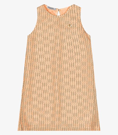 Vestido Infantil Em Tricot Trick Nick Laranja
