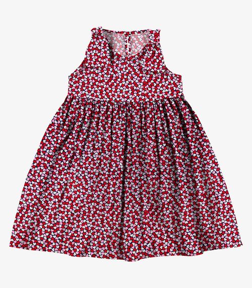 Vestido em Popeline Rovi Kids Azul