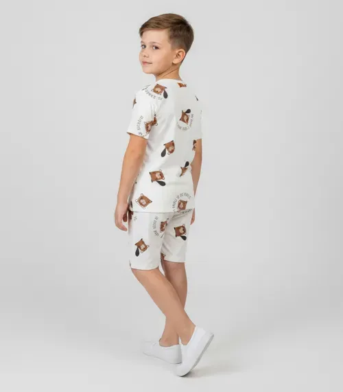 Pijama Infantil Menino Select Bege