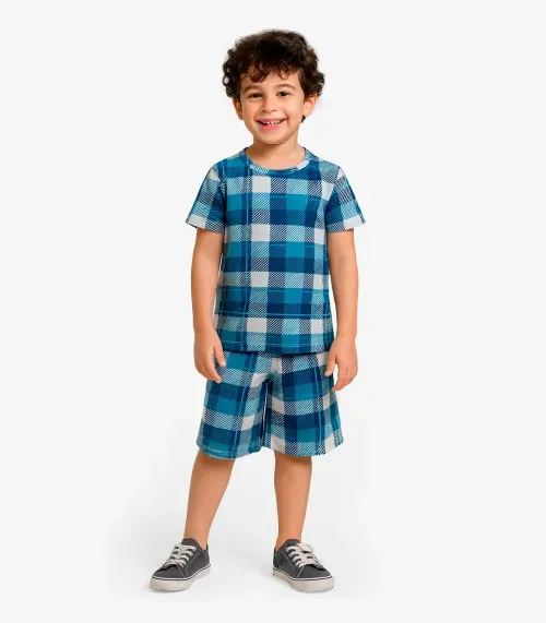 Pijama Infantil Menino Estampado Select Azul