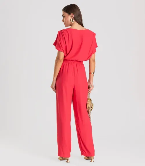 Calça Feminina Pantalona Dianna Vermelho