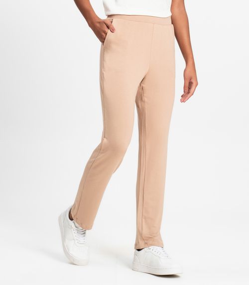 Calça Feminina em Molecotton de Viscose Rovitex Marrom