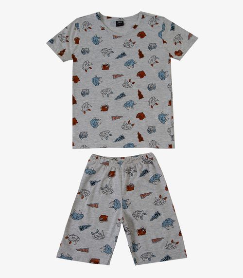 Pijama Menino Infantil Select Cinza