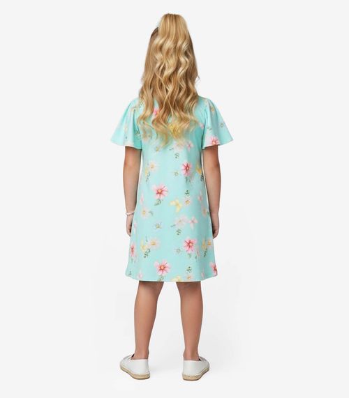Vestido Infantil Feminino Estampado Select Azul