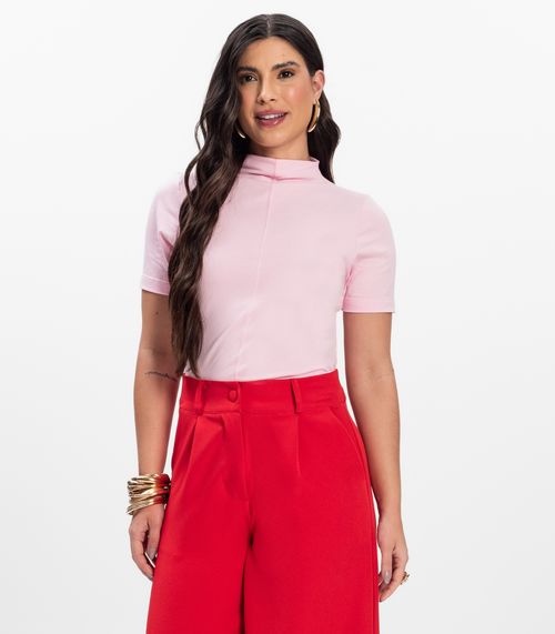 Blusa Feminina Cotton Leve Infinita Cor Rosa