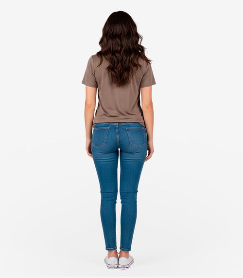 Blusa Feminina Em Viscotricot Infinita Cor Chocolate