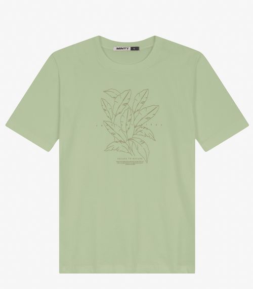 Camiseta Juvenil Masculina em Meia Malha Minty Verde
