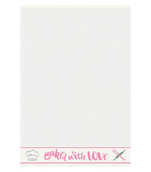 Pano De Copa Jacquard Atlantica Rosa