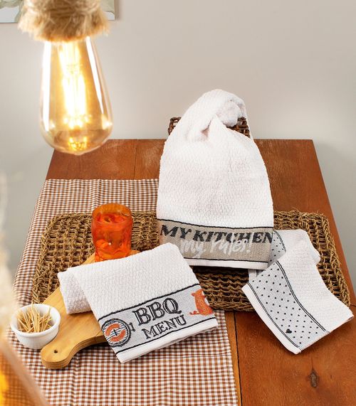 Pano De Copa Jacquard Atlantica Preto