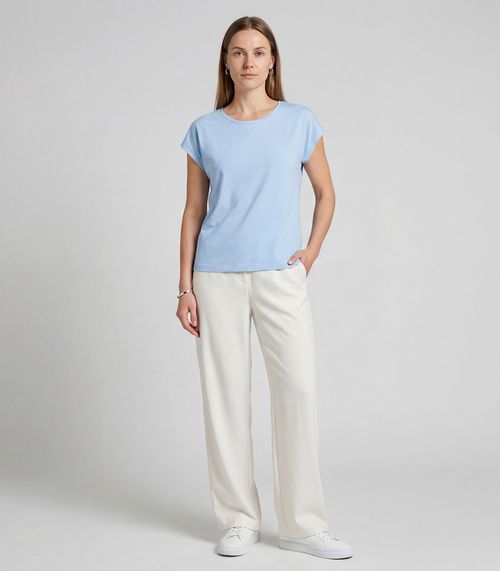 Blusa Feminina em Malha Infinita Cor Azul