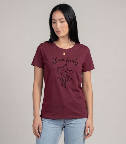 Blusa Feminina em Malha Visco Infinita Cor Vermelho