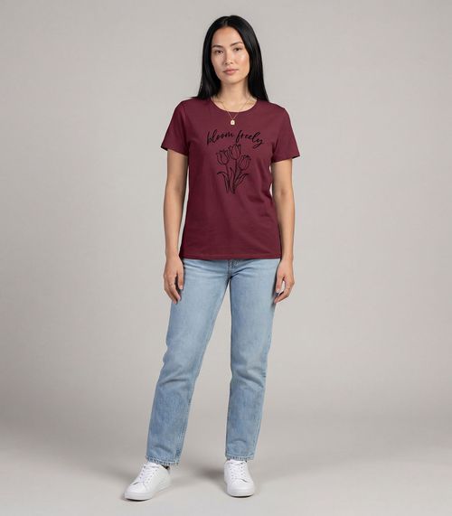 Blusa Feminina em Malha Visco Infinita Cor Vermelho